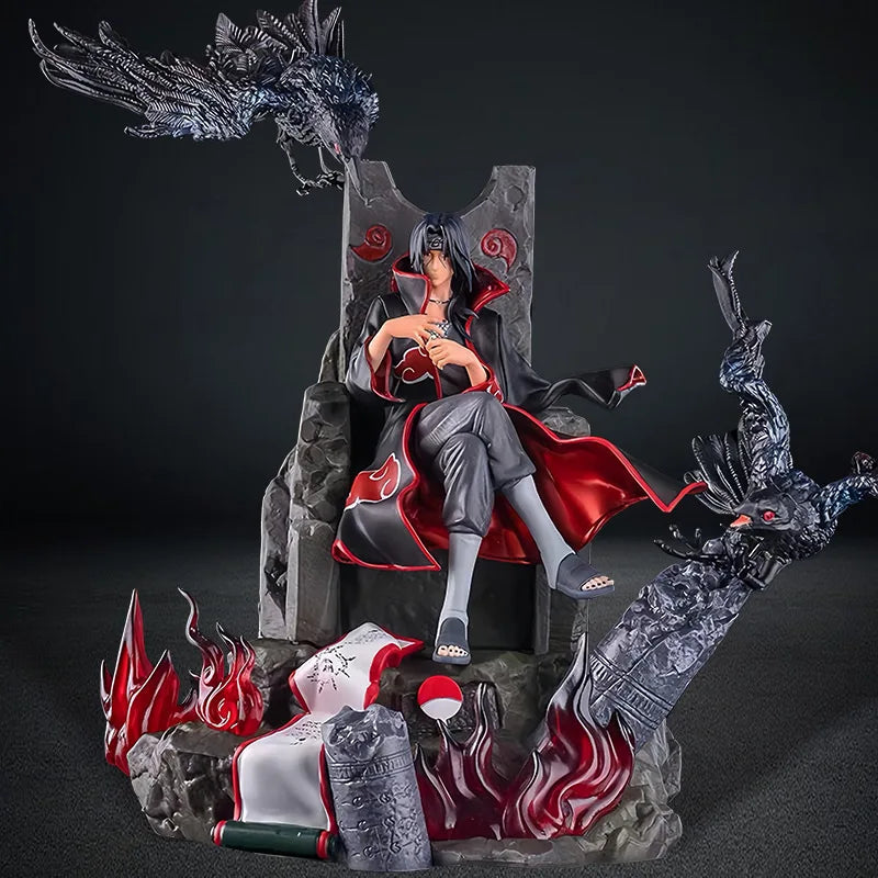 Naruto Uchiha Itachi GK Super Large Throne Anime Figure Action Comic PVC Model 22cm Desktop Ornament Sasuke Christmas Gift Toys Naruto Uchiha Itachi GK Super Large Throne Anime Figure Action Comic PVC Model 22cm Desktop Ornament Sasuke Christmas Gift Toys